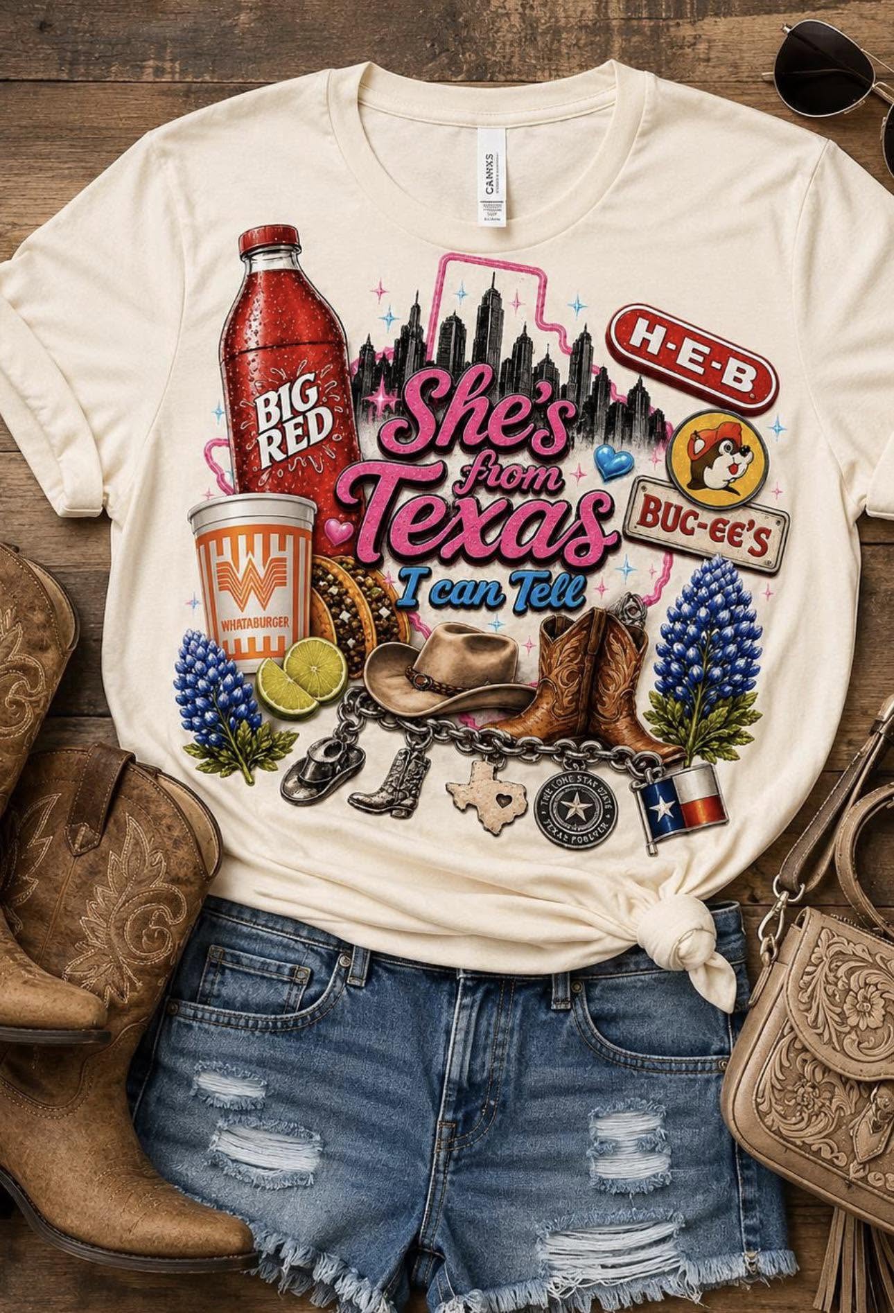 ✨SHES FROM TEXAS ORIGINAL CUSTOM T-SHIRT ✨